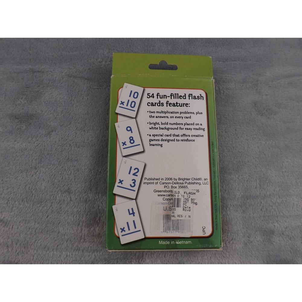 Math Flash Cards Grades Kindergarten - 4th  Set of‎ Four - Picture 9 of 10